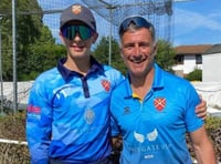 Dad and son 'make history' as 1st XI team-mates  